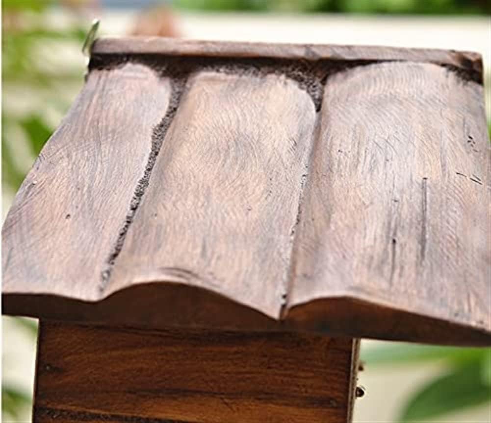 Wall-Mounted Mailbox - Wooden Post Box, Mailboxes Wall Mounted, Easy to Install, Suitable for Villa, Outdoor, School, Family