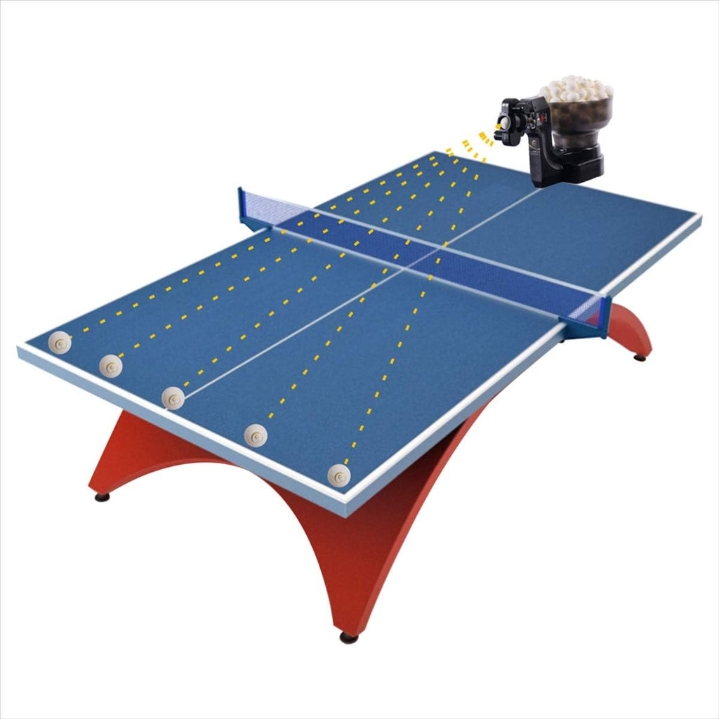 Suz S101 Ping Pong Machine with 100balls for Solo Training & Coaching | Installed in minutes,Adjust Spin/Speed,reasonably priced,helps build muscle memory for hitting shots,improved skills