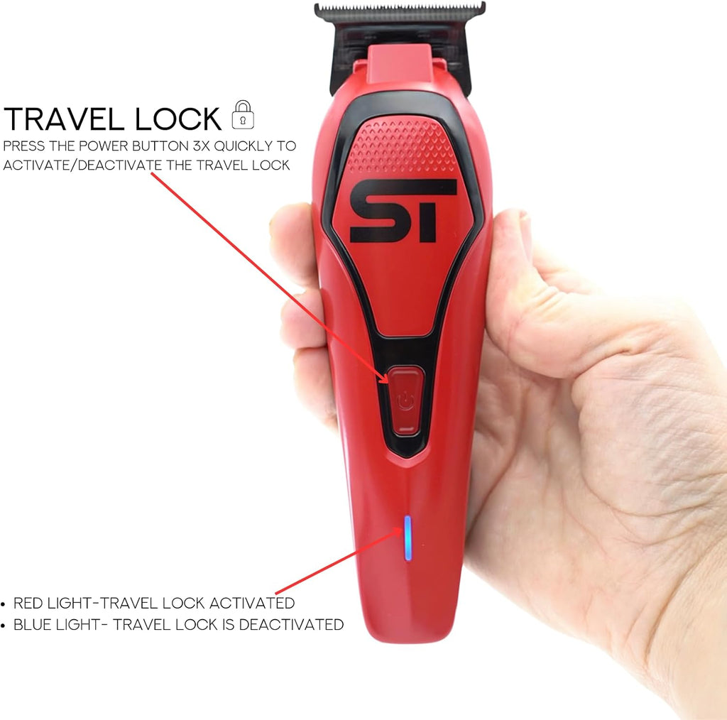 Supreme Trimmer Darkstar 72 Trimmer ST700 with Magnetic Vector Motor | 180 Min Run Time, 9000 RPM Barber Hair Trimmer | Low Noise, Professional Beard Trimmer DLC Blades