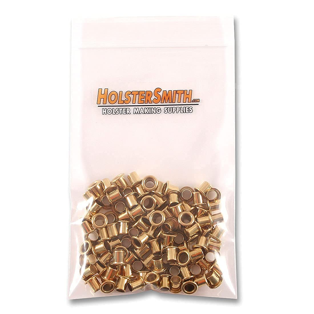 Eyelet Setting Tools & Eyelets Combo - (1) [ #6 & #8 Eyelet Setting Dies (3/16 & 1/4 Inch) ] + (100) [#6-6 & #8-9 Brass Eyelets (3/16 & 1/4 Inch diameters)] - for Holster Making, Sewing, Repair, etc.