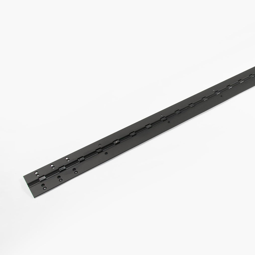 Anodize Aluminum Continuous Hinge - Heavy Duty - Full Mortise - Great for Door Improvement - Piano Hinge - Residential/Commercial. (Black, 95 inch)