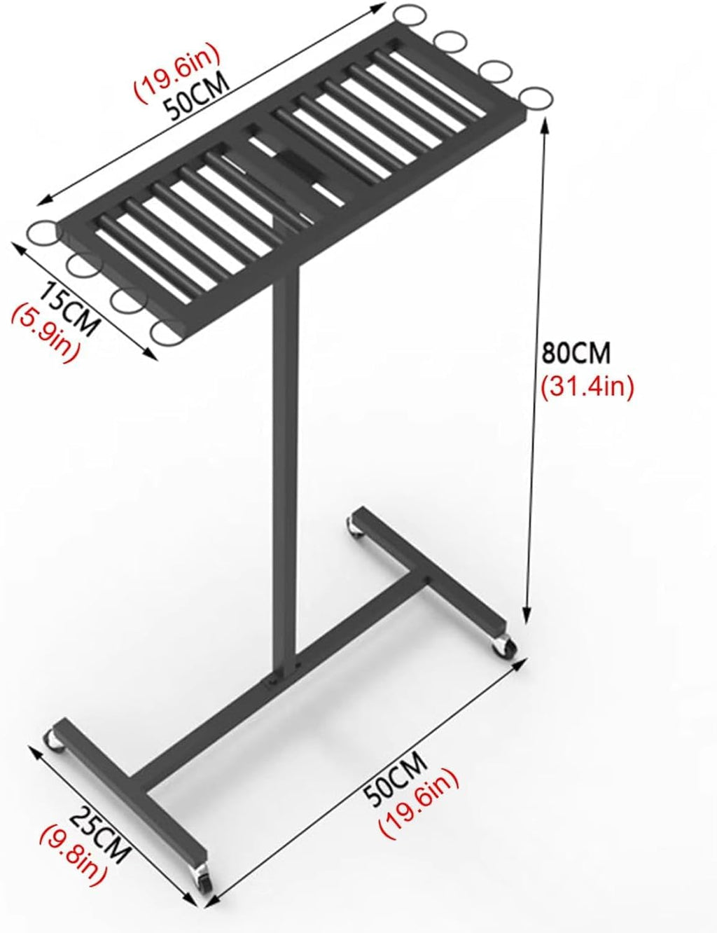 Home Gym Organizer Rack Sturdy Pingpong Sports Equipment Storage Rack Table Tennis Racket Shelf on Wheels, for Shop/Training Hall/Gym Club/Company Game Room/Home, Save Space