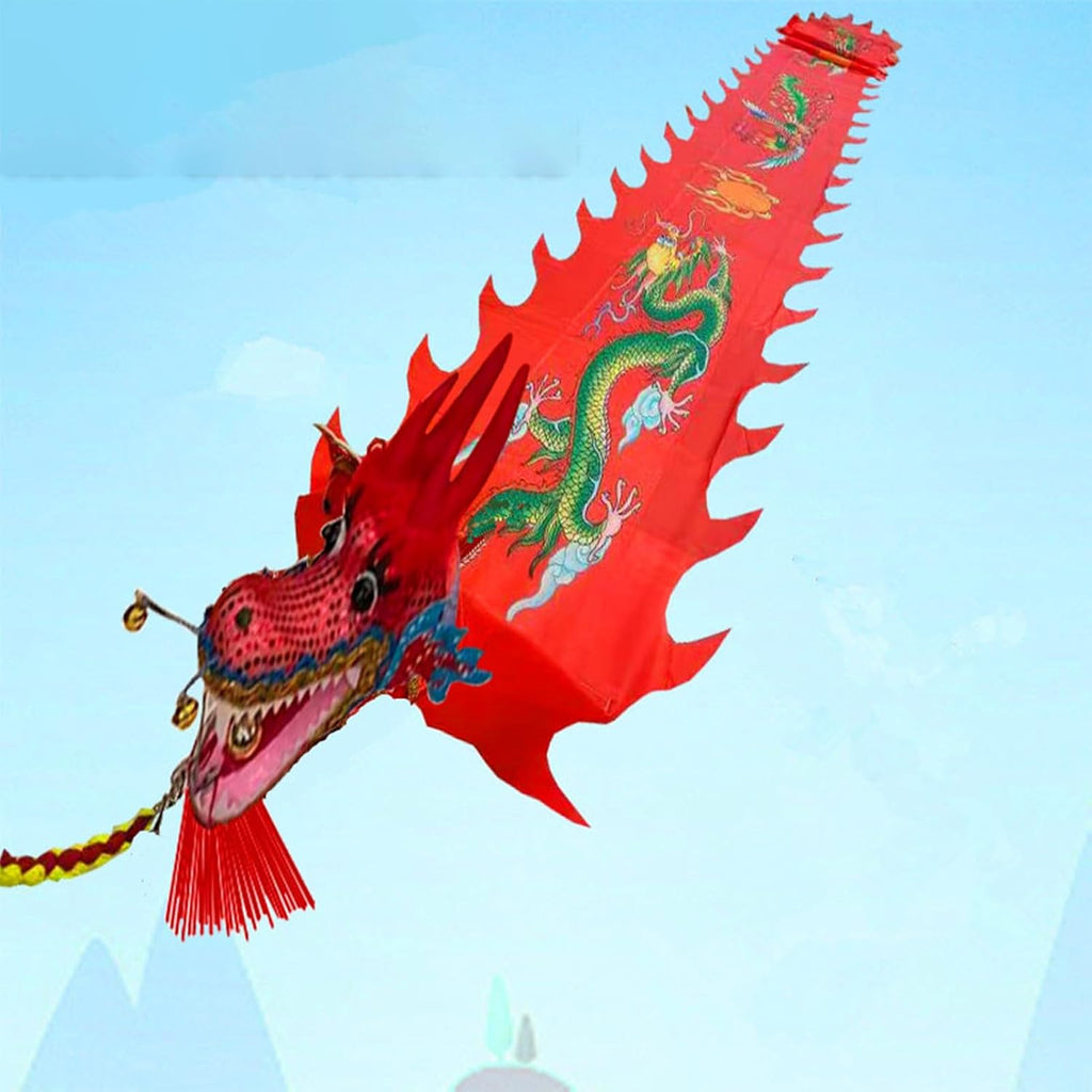 Dragon Poi Dragon Silk Ribbon Streamer/Shaking Poi, Washable Chinese Exercise Streamere for Square New Year, Throw Fitness Performance Props, 6m/8m/10m/12m (Color : H, Size : 12 m/39ft Long)