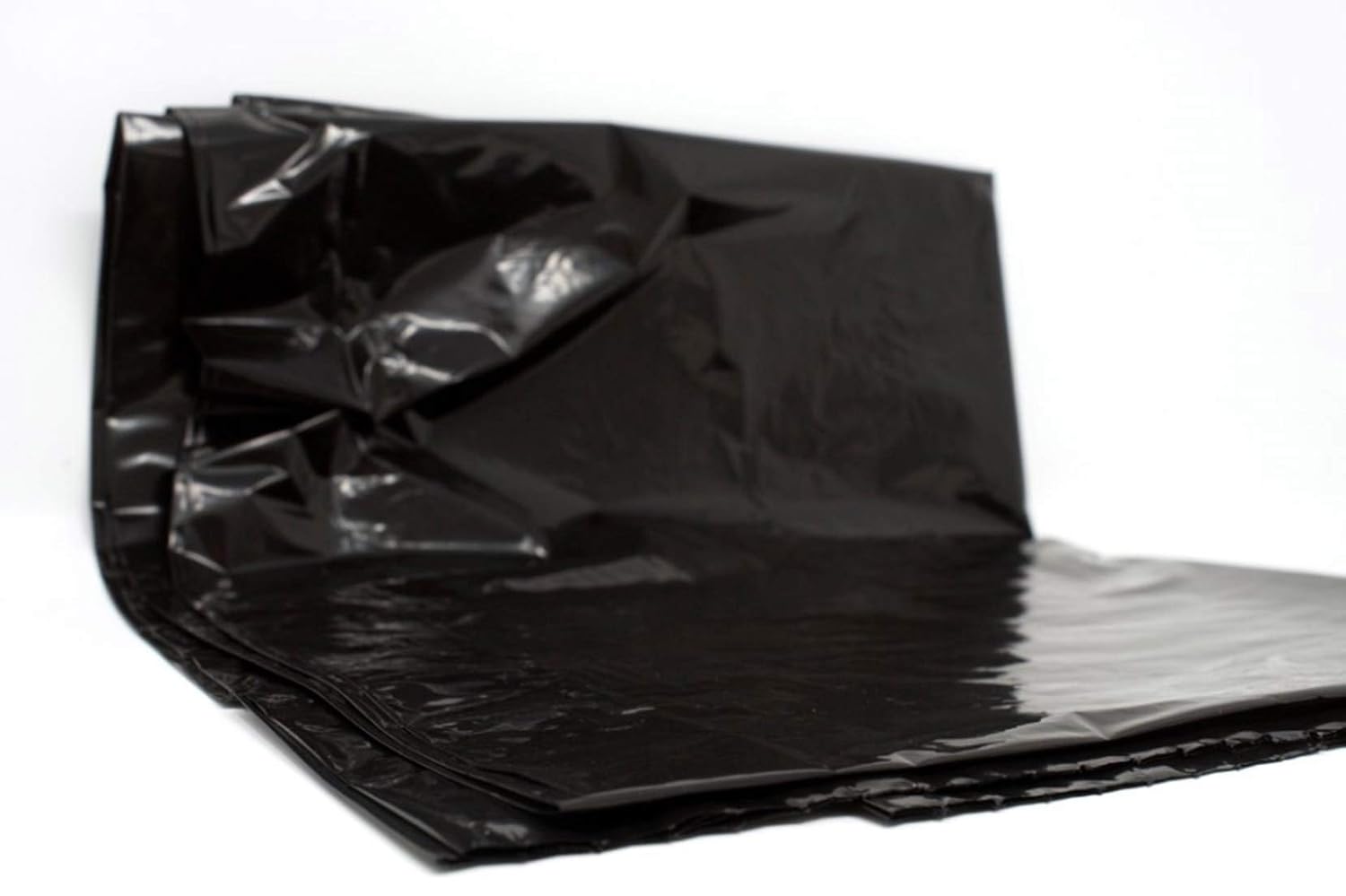 NAHANCO B354, Plastic Poly Garment Bags, 1 Mil., 54'H x 21' W x 3' D, Black (Roll of 333)