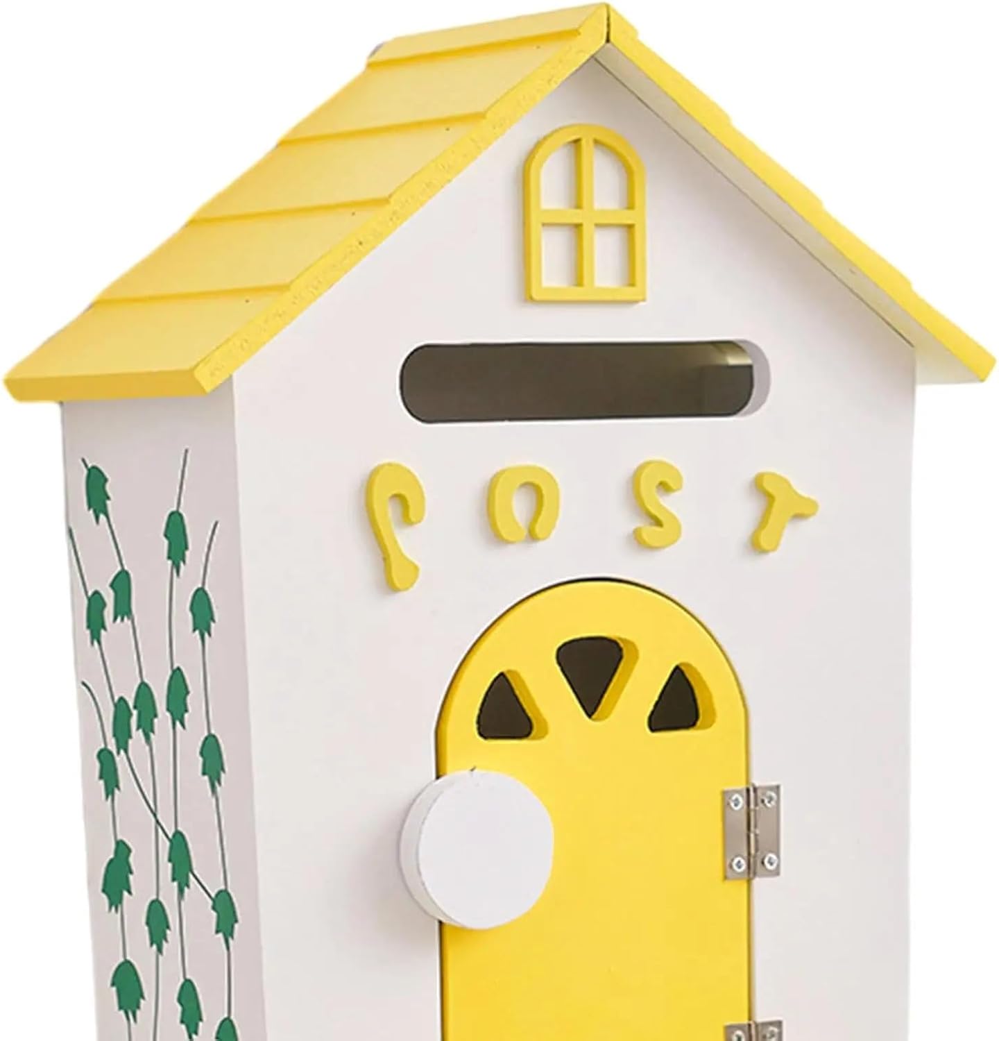 Wall Mount Mailbox Garden Wooden Post Box Rustic Sturdy Farmhouse Letter for Home Office(Blue)