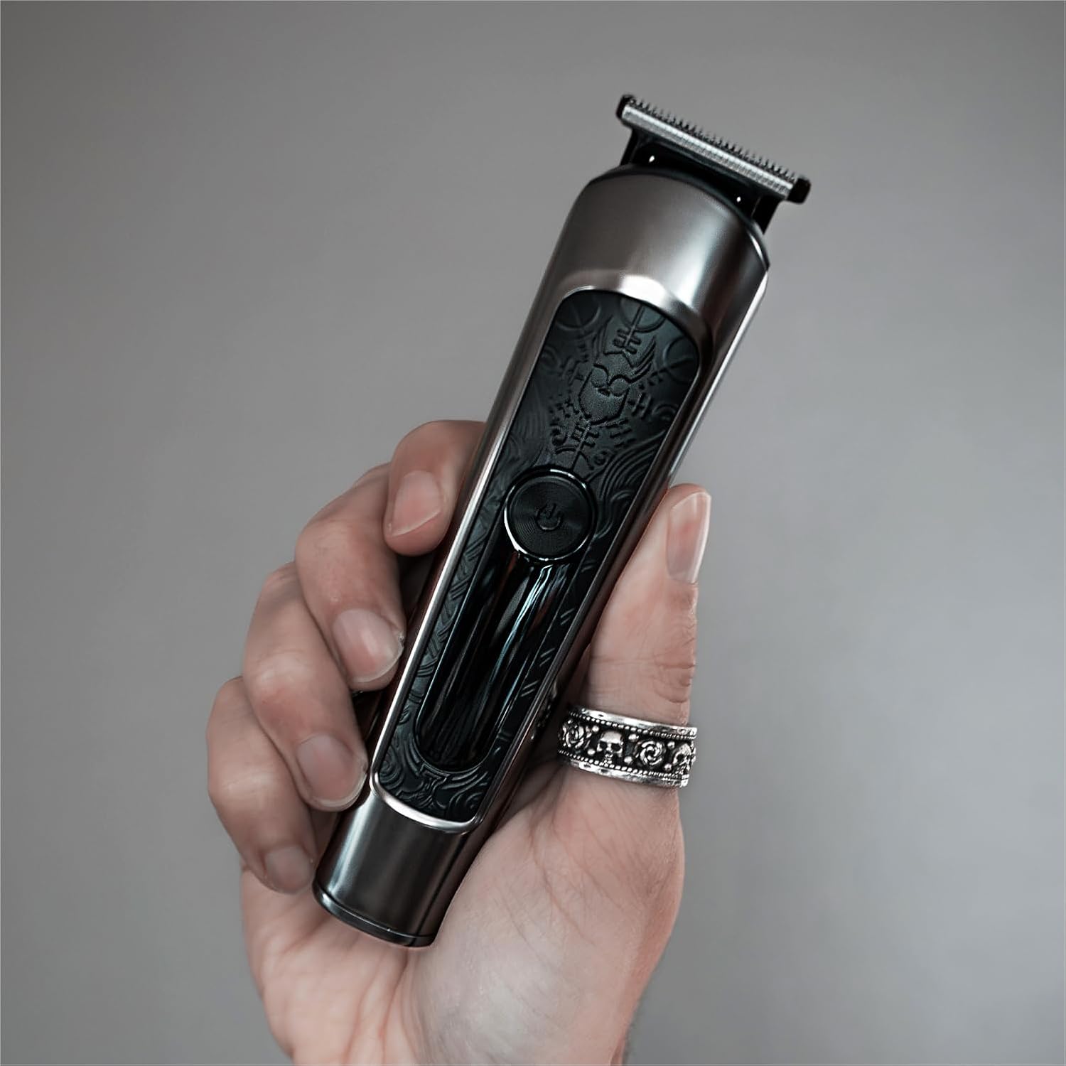 The Beard Struggle Varangian Beard Trimmer® 6-in-1 for Hair, Beard, Body & Beyond, Titanium Blade, 17 Length Adjustable Blade with Digital LED Display, Cordless Clipper