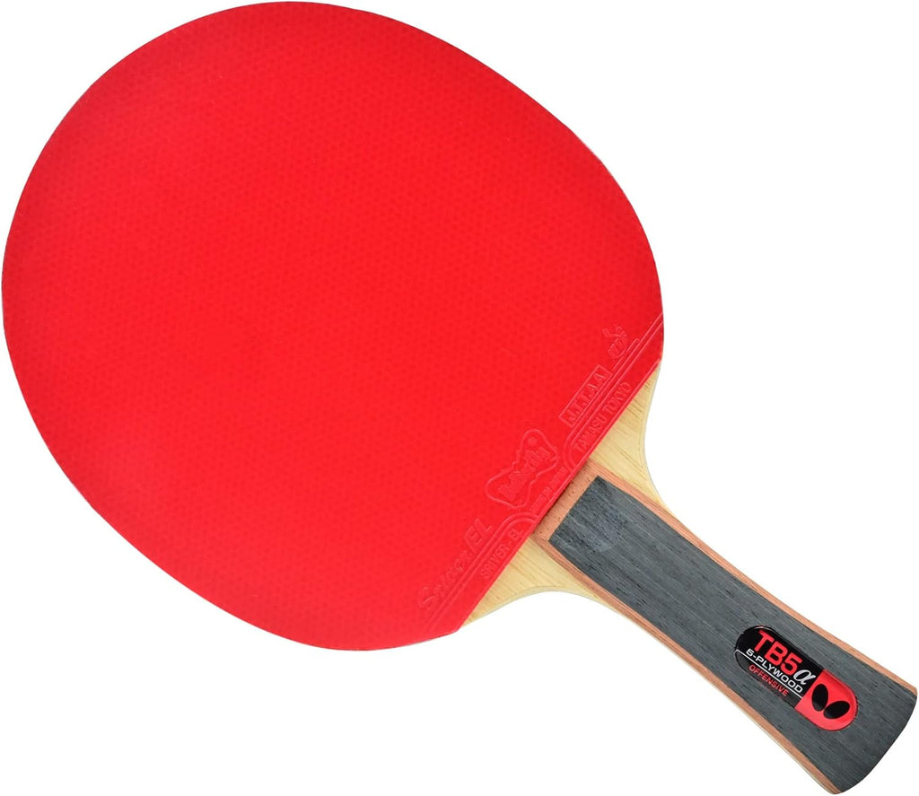 TB5 Alpha Pro-Line Table Tennis Racket | Medium Fast Blade and Rubber Combination | Featuring Sriver EL | Recommended for Advanced Tournament Level Players