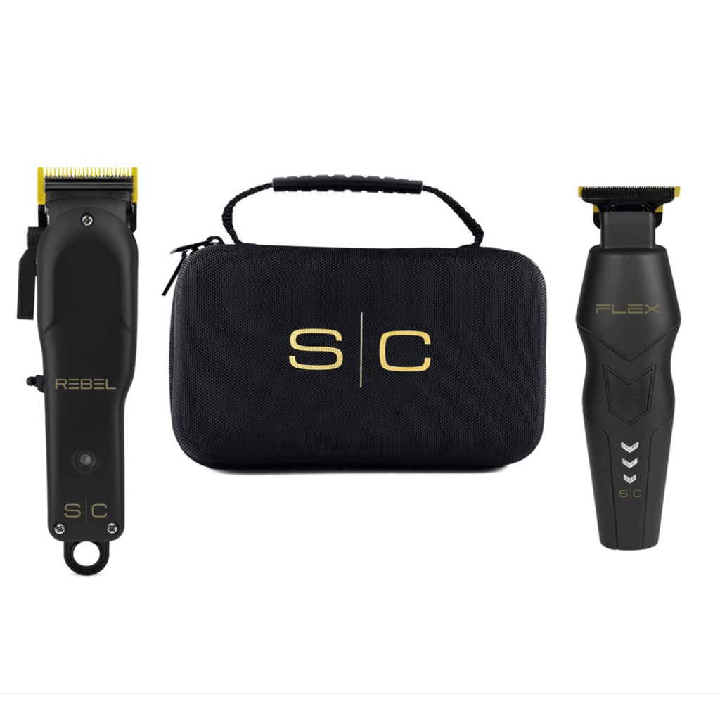 StyleCraft Flex Trimmer and Rebel Clipper Super Set with Tight Guards, Accessories and Travel Case