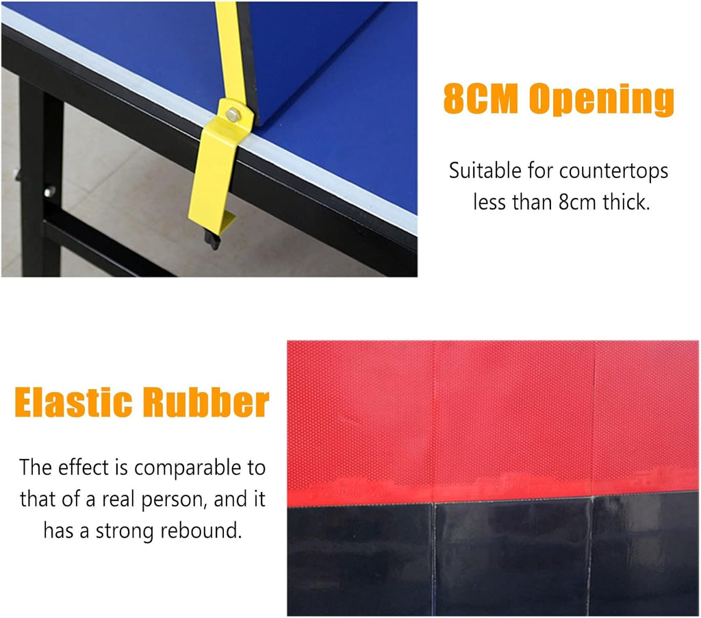Ping Pong Return Board Trainer, Portable Table Tennis Rebound Training Device Baffle, Single Self-Study Equipment for Kids & Adult