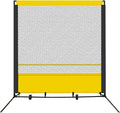 Portable Tennis Rebounder Tennis Practice Wall for Indoor & Outdoor Training Training Equipment Tennis Rebound Net (6x6.7ft)