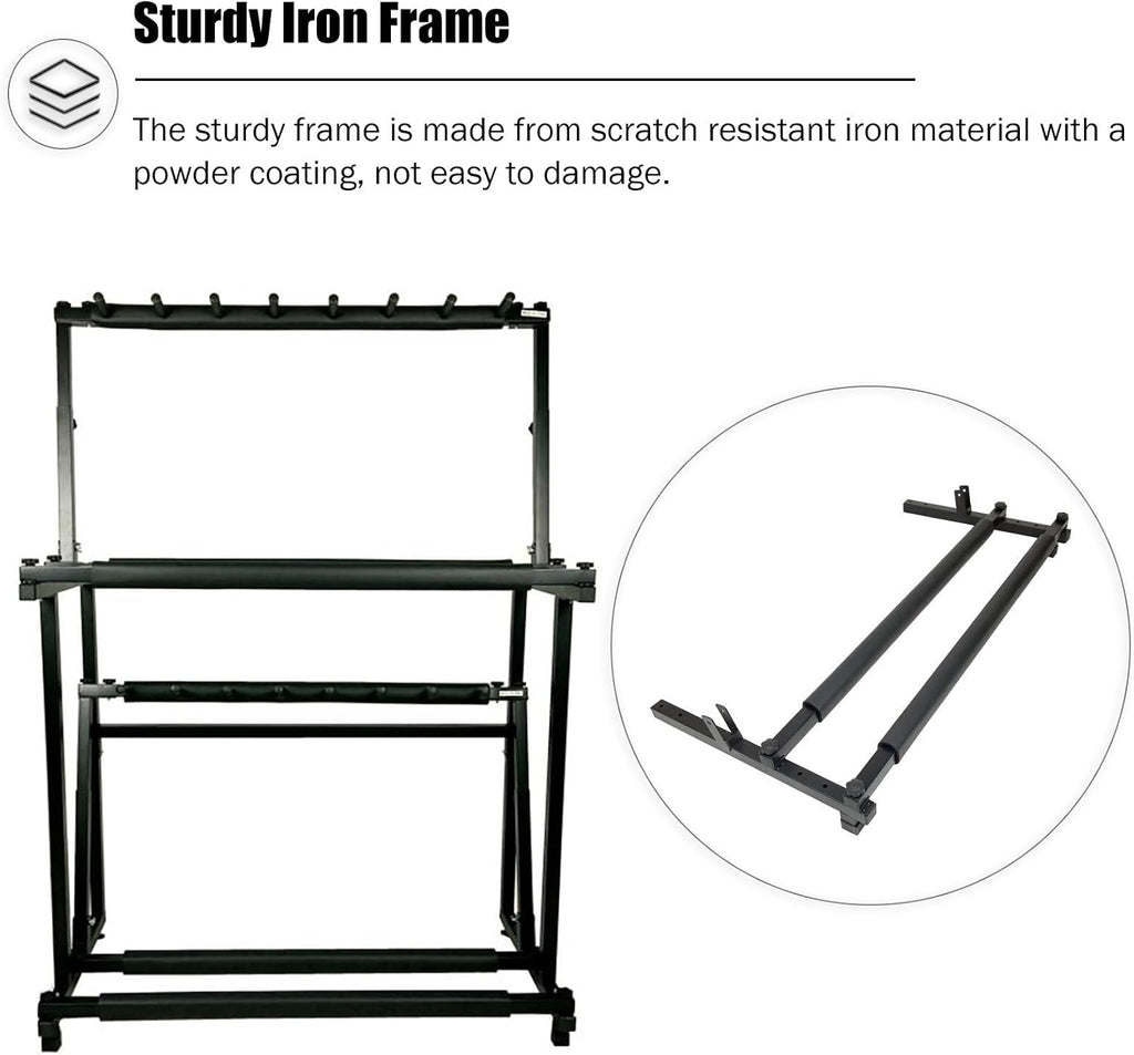 REMYS Commercial Gym Exercise Ball Holder Kids Adults Tennis Racket Storage Rack Height Adjustable, Racquet Training Equipment for Garage Backyar Tennis Court, Floor-Standing Display Stand