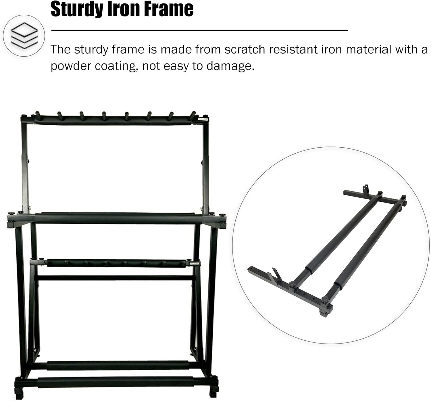 REMYS Commercial Gym Exercise Ball Holder Kids Adults Tennis Racket Storage Rack Height Adjustable, Racquet Training Equipment for Garage Backyar Tennis Court, Floor-Standing Display Stand