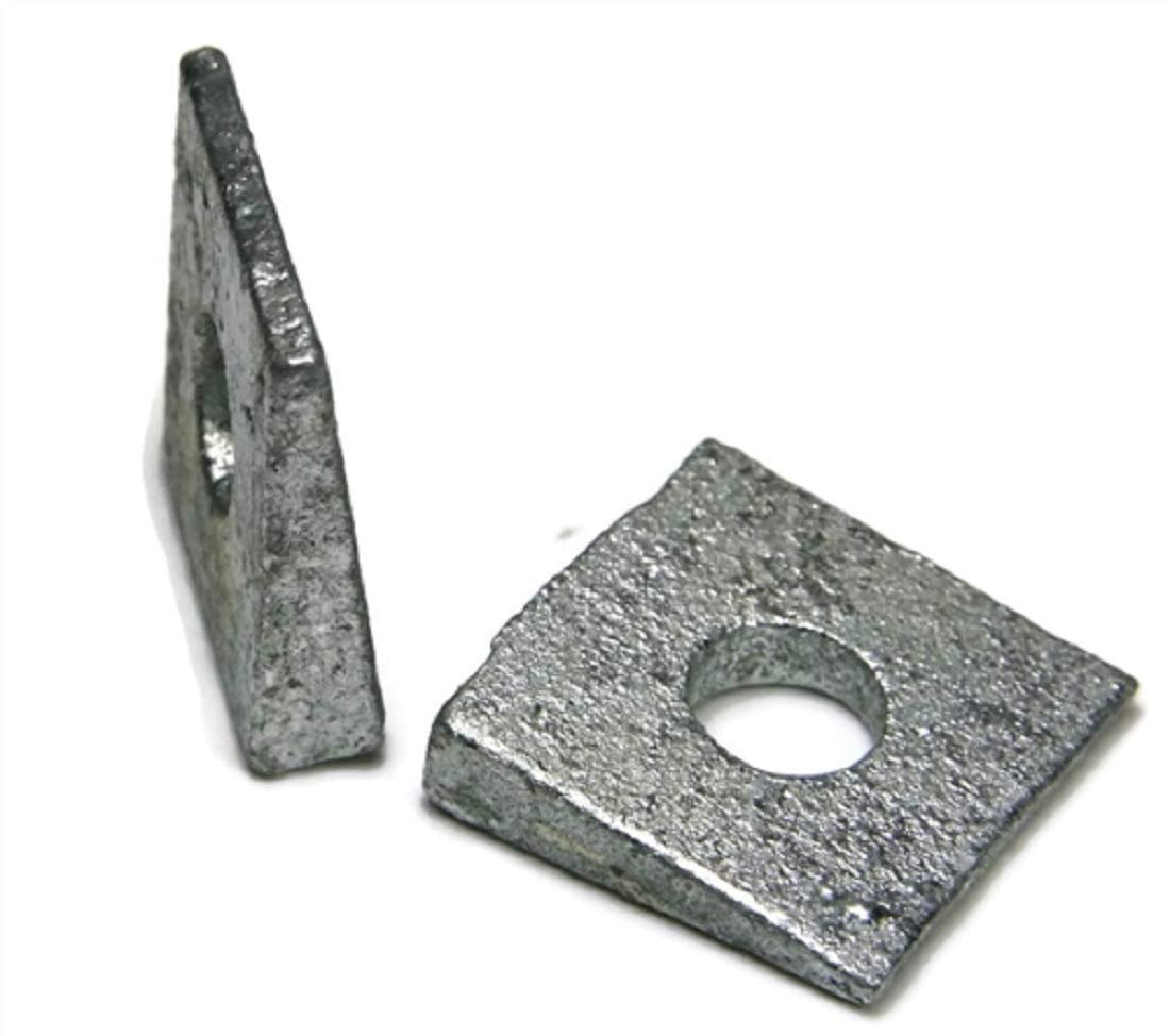 Beveled Square Washers Hot Dipped Galvanized 5/8' - Qty-100