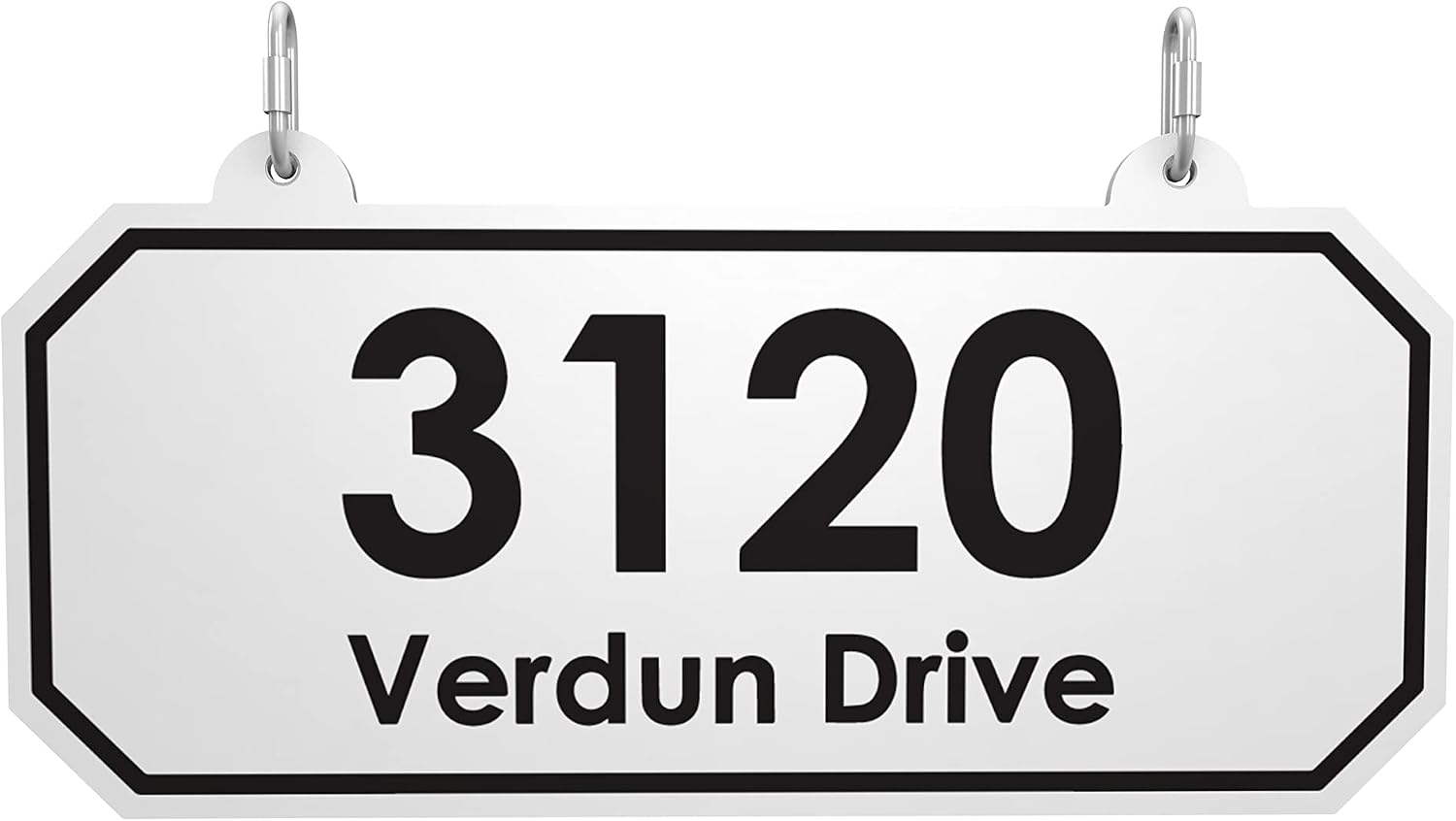 4Ever Products The Chatham Vinyl Mailbox Post System - Includes Black Steel Mailbox and Custom Street Address