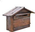 Vintage Mailboxes for Outside Wooden Cabin Mailbox Wall Mount Drop Box Rainproof Wall Post Box Rustic Country Suggestion Box