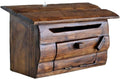 Letterbox Mailbox Dropbox Postbox Wooden Outdoor Mailbox Wall Mounted Newspaper Letter Box Creative Post Box for Home Decor Letter Box Mailboxes Post Box