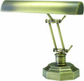 House of Troy P14-203-AB 12-1/2-Inch Portable Desk/Piano Lamp, Antique Brass