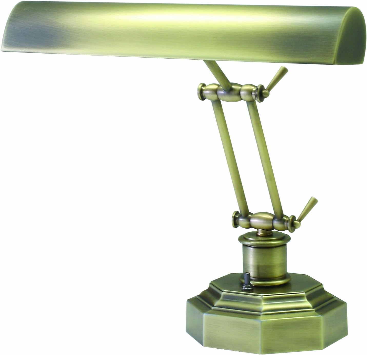 House of Troy P14-203-AB 12-1/2-Inch Portable Desk/Piano Lamp, Antique Brass