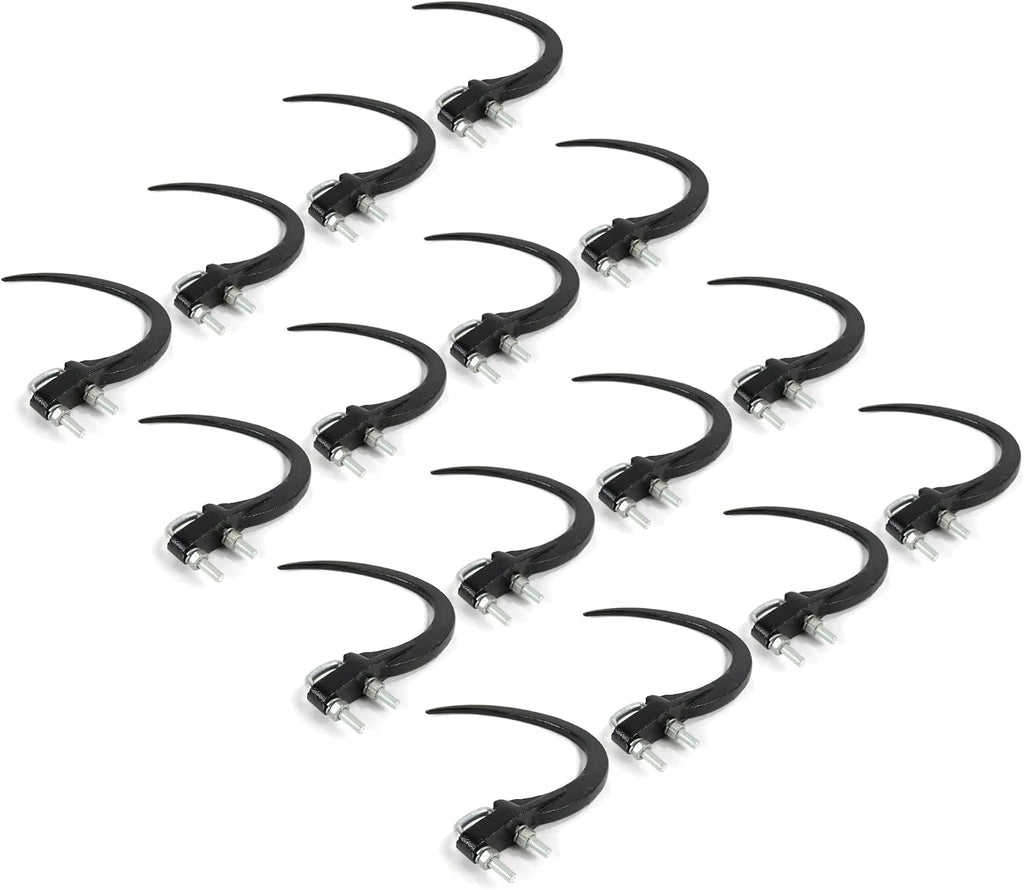 The ROP Shop | (Pack of 16) 9' Hay / Straw Grapple Hooks with Hardware for Accumulator Durable
