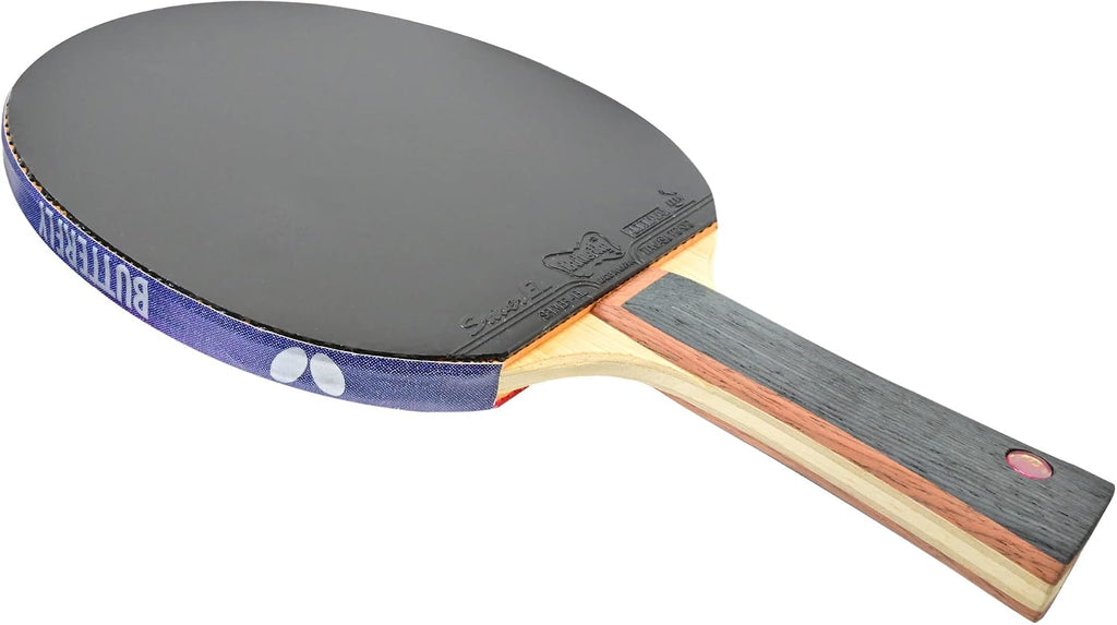 TB5 Alpha Pro-Line Table Tennis Racket | Medium Fast Blade and Rubber Combination | Featuring Sriver EL | Recommended for Advanced Tournament Level Players
