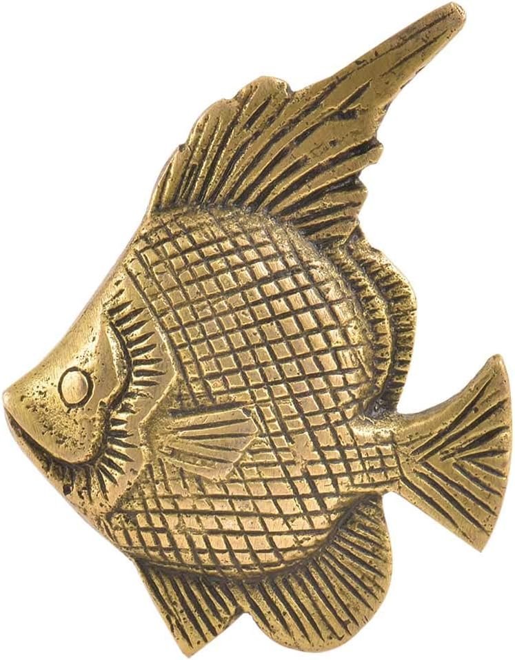 Indian Shelf 20 Piece Fish Gold Brass Decorative Dresser Handles Drawer Knobs Cabinet Pulls Elegant Hardware Style
