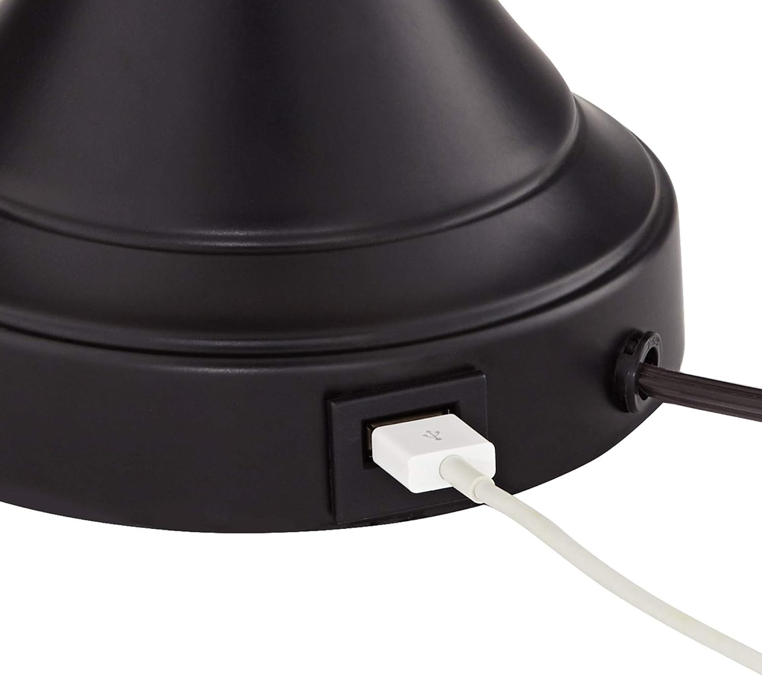 Regency Hill Traditional 25' High Set of 2 Hotel Style Touch Table Lamps with USB Ports A+C Charging LED Bronze Oatmeal Drum Shade for Living Room Bedroom House Bedside Nightstand Home Office