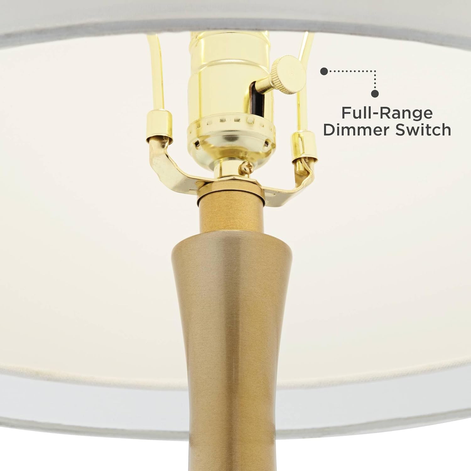 Color + Plus Nickki 30 1/2' Tall Large Mid Century Modern Coastal End Table Lamp Smoky Blue Gold Brass Finish Glass Metal Single White Shade Living Room Bedroom Bedside Nightstand House Office Home