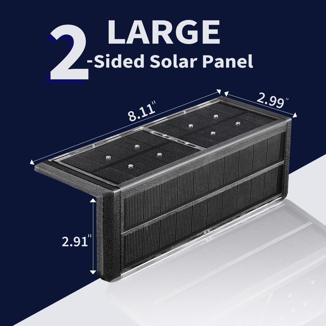 SHONELIGHTING Solar Pool Lights, 12-Color Poolside Lights for Inground Pool, Ultra-Thin 2-Way LEDs for Edge & Deck with Remote, Heavy Duty Stainless Steel Outdoor Waterproof for Swimming (RGB-W, 6PK)