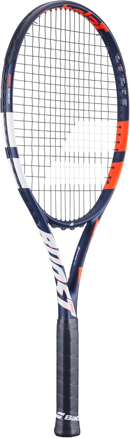 Babolat Boost Drive Strung Tennis Racquet (Blue) - Add an Optional Bag, Tennis Balls and Overgrips
