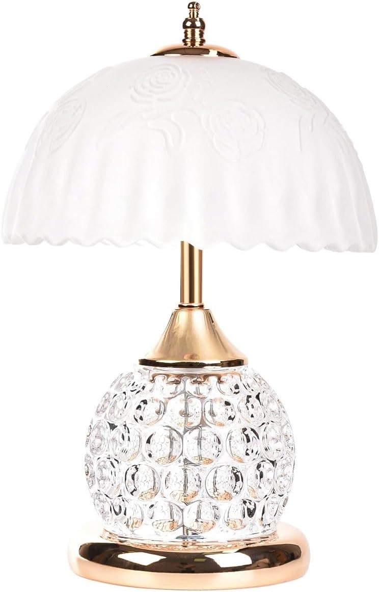 Crystal Table lamp Desk Lamp Bedroom Diamond Shaped Body Bedside Master Atmosphere Small Night Light Table Lamps