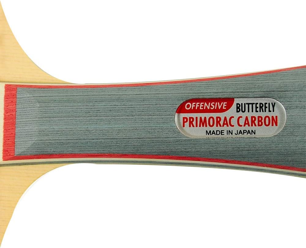 Butterfly Primorac Carbon Pro-Line Table Tennis Racket - One of Our Fastest Blades Fueled by The Raw Power of Carbon Fiber - Recommended for World Class Play - Pro-Line Series