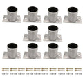 Round Post Base Bracket, Heavy Duty Mailbox Mounting Anchor/Fence Column Pole Mount Bracket for Wood Concrete Floors Metal Post, Post Sleeve 2 3 4 5 6 7 Inch Dia(10 pcs,Dia 70 mm/2.8 in)