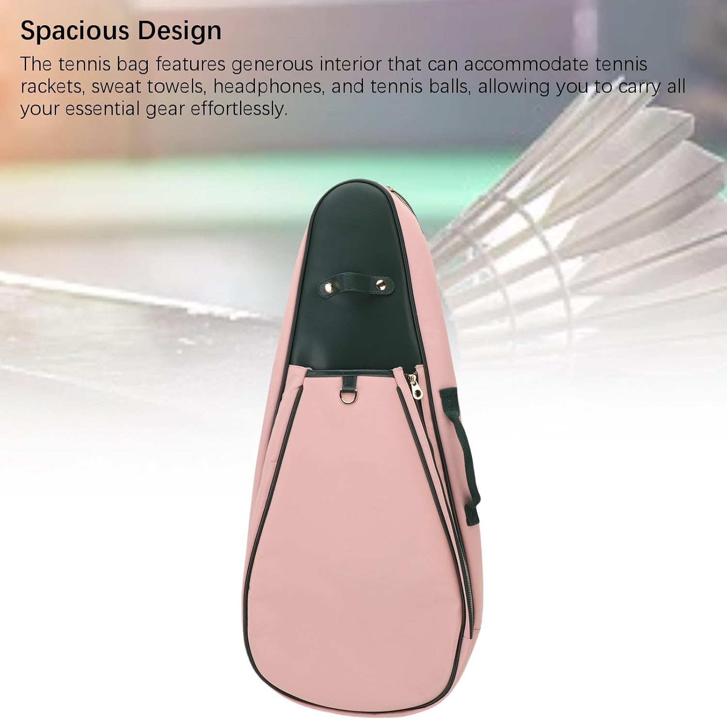 Racquet Tennis Bag, Roomy Lightweight Splashproof Tennis Badminton Racquet Cover Bag with Shoe for Sport Equipment for Beginner and Professional