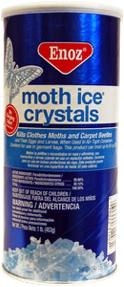 Enoz Moth Crystals 1 Lb Can (PACK OF 12)