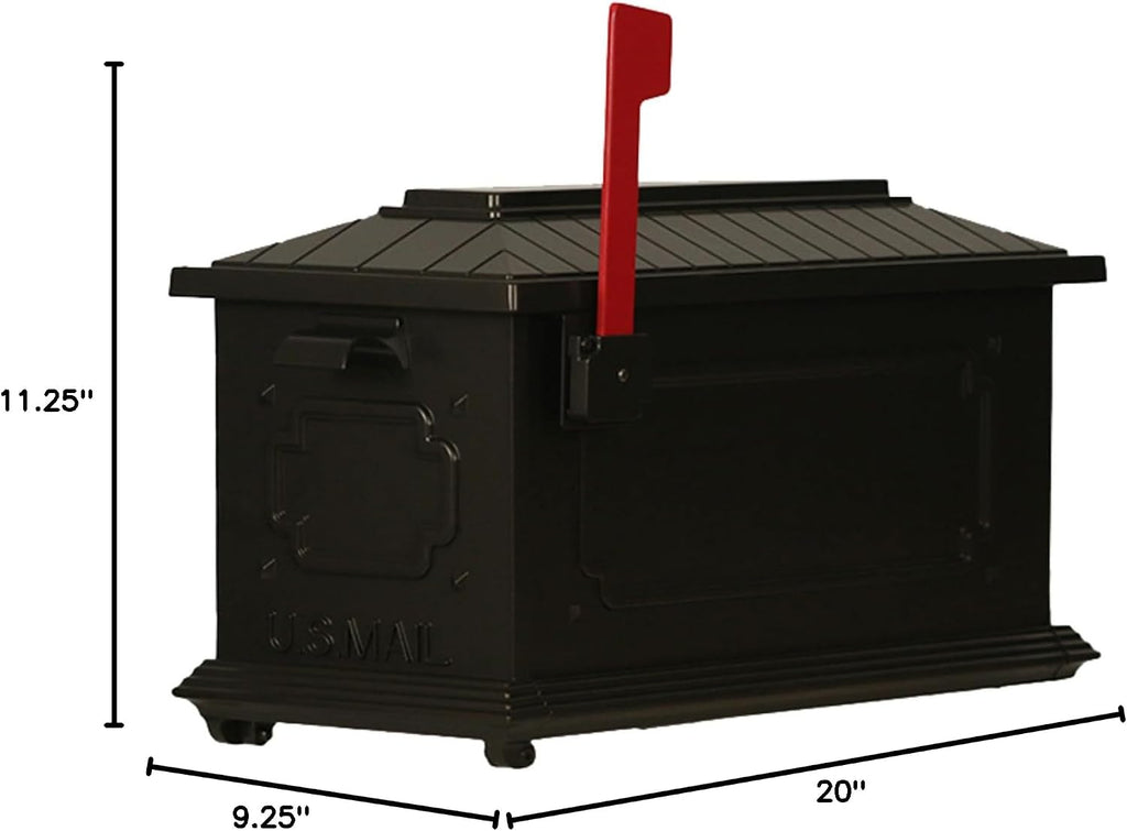 Special Lite Kingston Curbside Mailbox - Oil Rubbed Bronze Aluminum Mailbox for Post Mount - SCK-1017-ORB