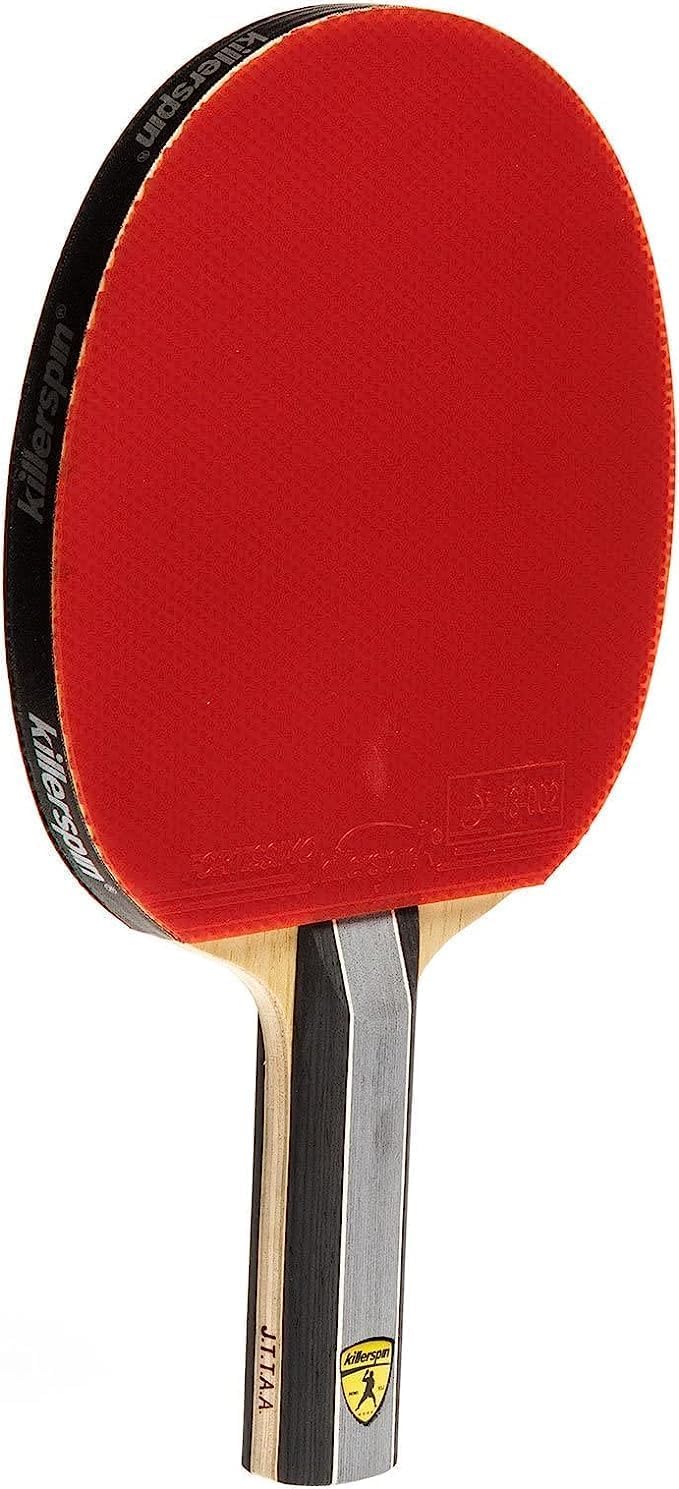 Killerspin KIDO 7P RTG Ping Pong Paddle, Advanced Table Tennis Players, Memory Book Paddle Case, Red/Black