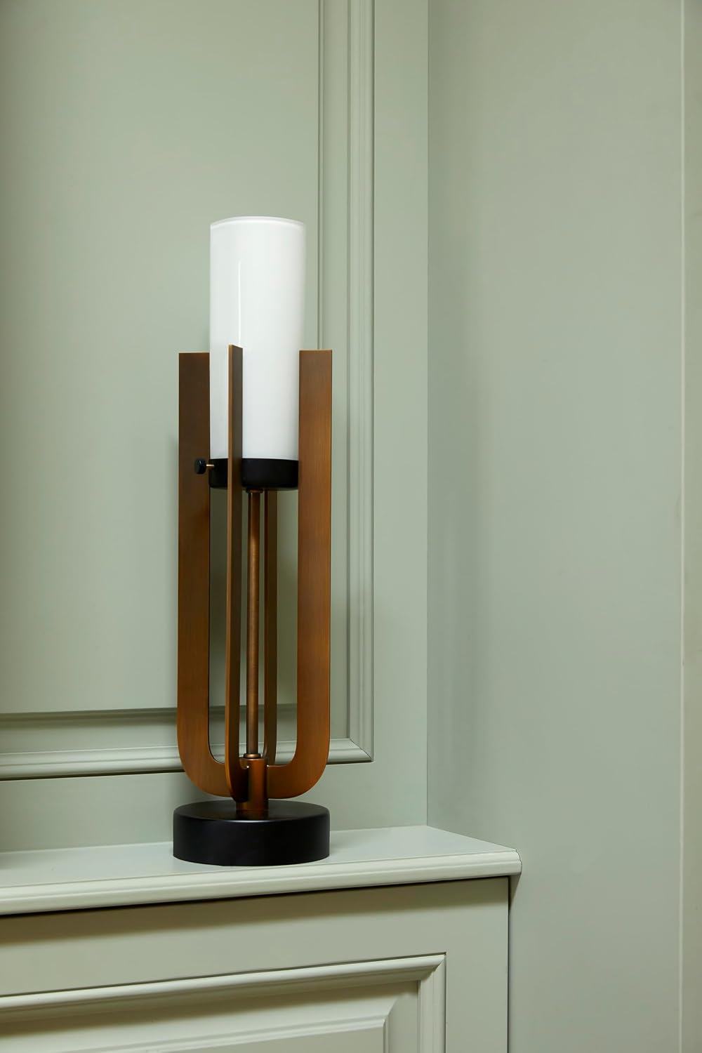 Jensine Accent Lamp – Modern Brushed Bronze Table Lamp, Commercial Grade Quality for Living Room