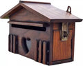 Wooden Cabin Mail Boxes,Letter Box,Weatherproof Secure Mail Box,Drop Box,Wall Mount Mailbox,Mailboxes for Outside,Suggestion Box Post Box,Rustic Vintage