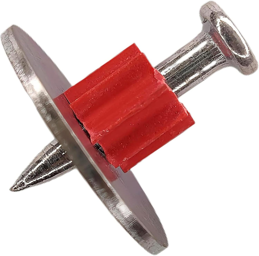 1' washered Fastener + .27 Cal Semi-Auto Powder Actuated Tool with Power Indicator