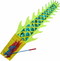 Chinese Silk Dragon Dance 3D Dragon and Lion Dance Props Dragon Ribbon Streamer Rod+Silk Cloth 3D Dragon Ribbon Streamer