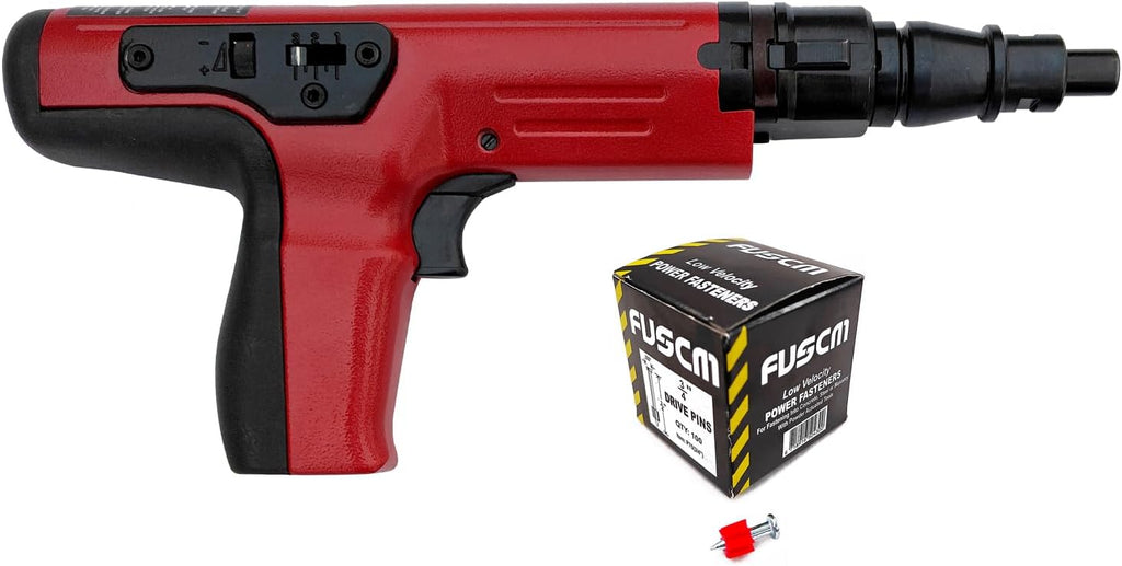 3/4' Fastener + .27 Cal Semi-Auto Powder Actuated Tool with power indicator