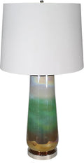 Montary 30' Artistic Aesthetics Bedside Table Lamp, Oil Painting Style Blending Glass Table Lamp for Bedroom Living Room Office College Bookcase Console Decor