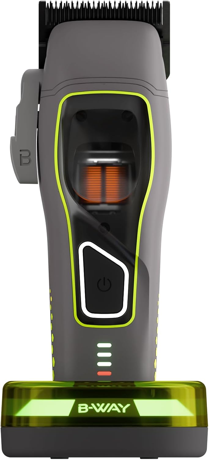 BWAY Pro High-Performance Hair Clipper for Men, 20,000 RPM Dual Coil Linear Motor, Cordless Professional Barber Fade Kit, USB-C Rechargeable, Aluminum Body for Haircuts & Fading
