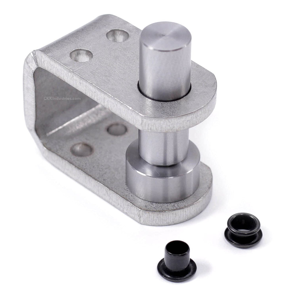 Eyelet Setting Tools & Eyelets Combo - (1) [ #6 & #8 Eyelet Setting Dies (3/16 & 1/4 Inch) ] + (100) [#6-9 & #8-9 Black Eyelets (3/16 & 1/4 Inch diameters)] - for Holster Making, Sewing, Repair, etc.