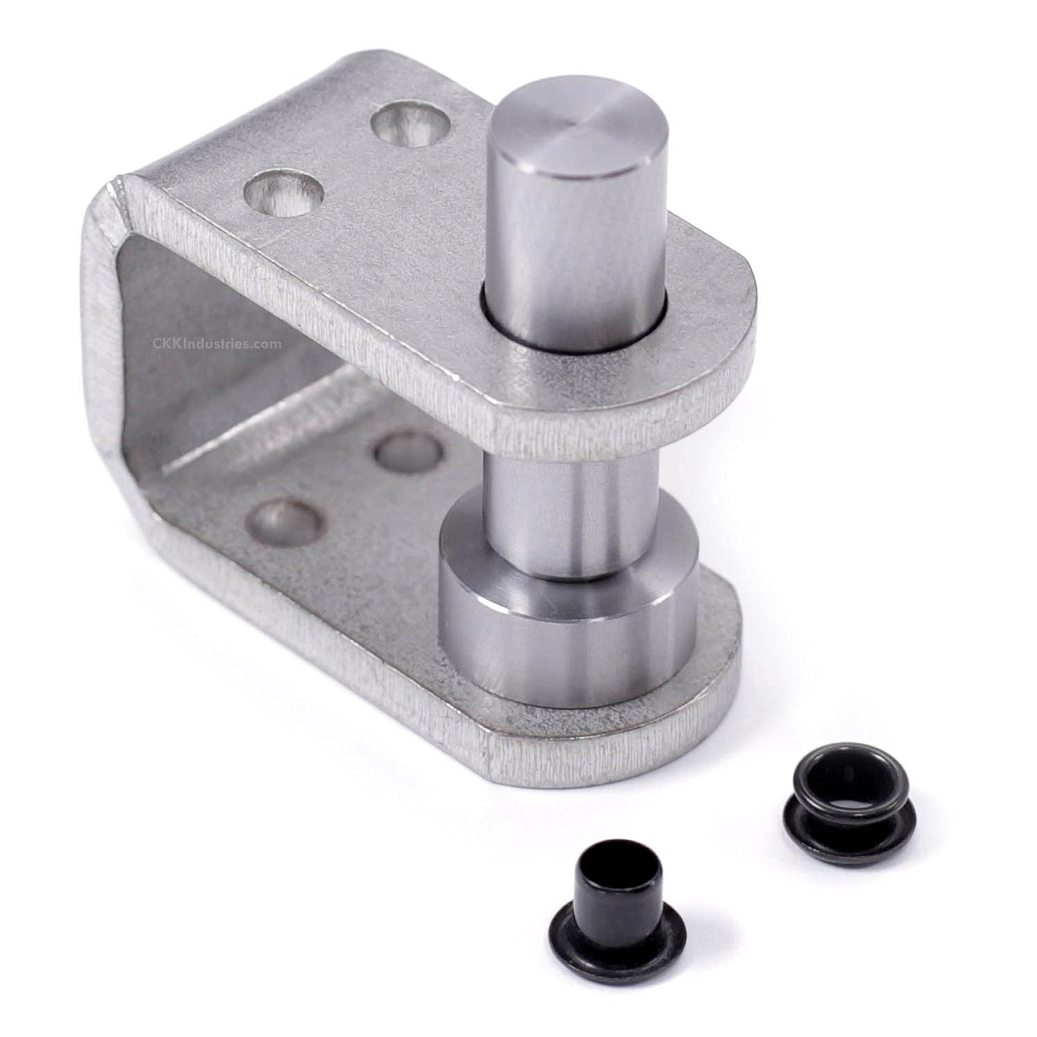 Eyelet Setting Tools & Eyelets Combo - (1) [ #6 & #8 Eyelet Setting Dies (3/16 & 1/4 Inch) ] + (100) [#6-9 & #8-9 Black Eyelets (3/16 & 1/4 Inch diameters)] - for Holster Making, Sewing, Repair, etc.