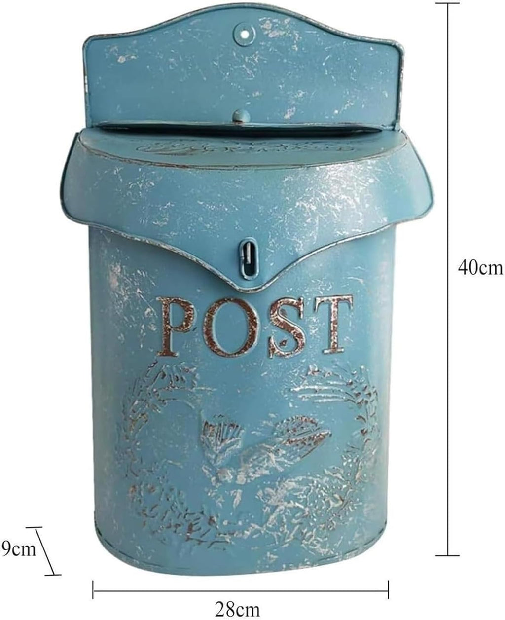 Mailboxes for Outside Wall Mounted Letterbox Security Mailbox Metal Iron Post Box Outdoor Home Decorative Mail Box