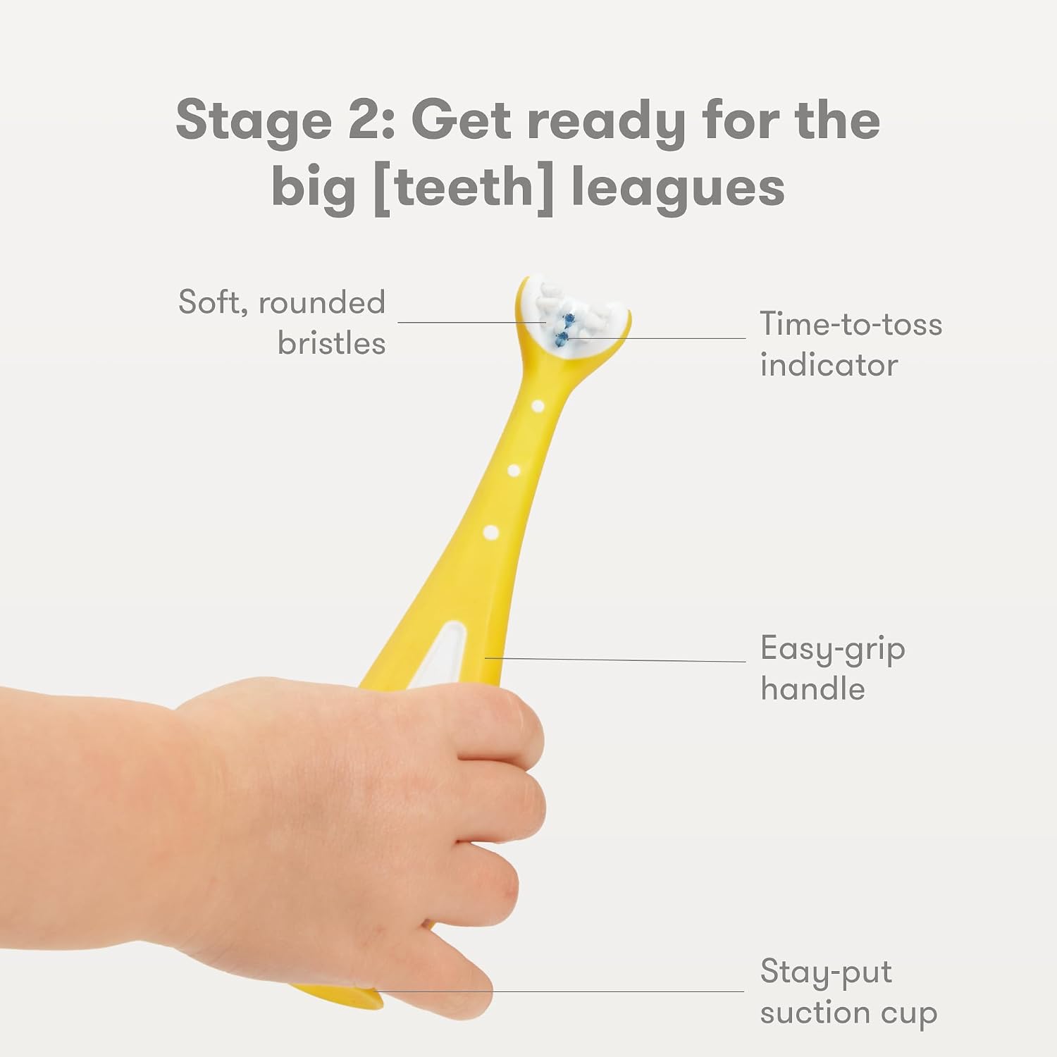 Frida Baby Grow-with-Me Training Toothbrush Set,Infant Baby Tooth Brush & Toddler Toothbrush 6-18 Months,Soft Silicone Bristles,BPA-Free Oral Care for Sensitive Gums,Yellow,(Pack of 12)