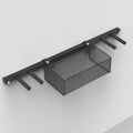 2 in 1 Wall Mounted Ball Holder Racket Rack, Hanging Equipment Organizer for Boys Bedroom/Studio/Garage, Metal Badminton Ping Pong Paddle Storage Display Stand (One Color)