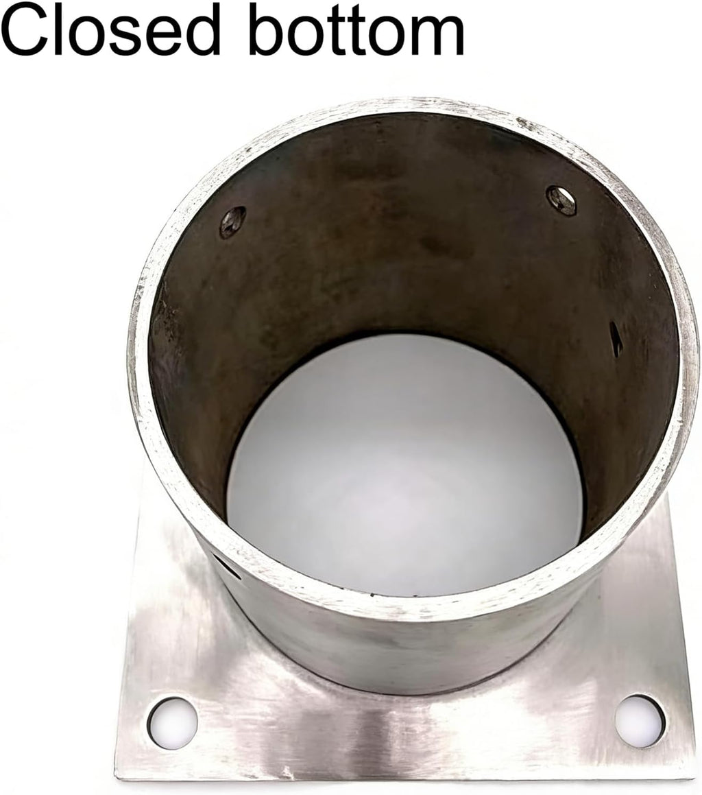 Stainless Steel Fence Pole Floor Flange, Post Anchor Base, for Concrete Mount, for Mailbox, Flagpole and Porch Columns(Dia 8.0In(200Mm))