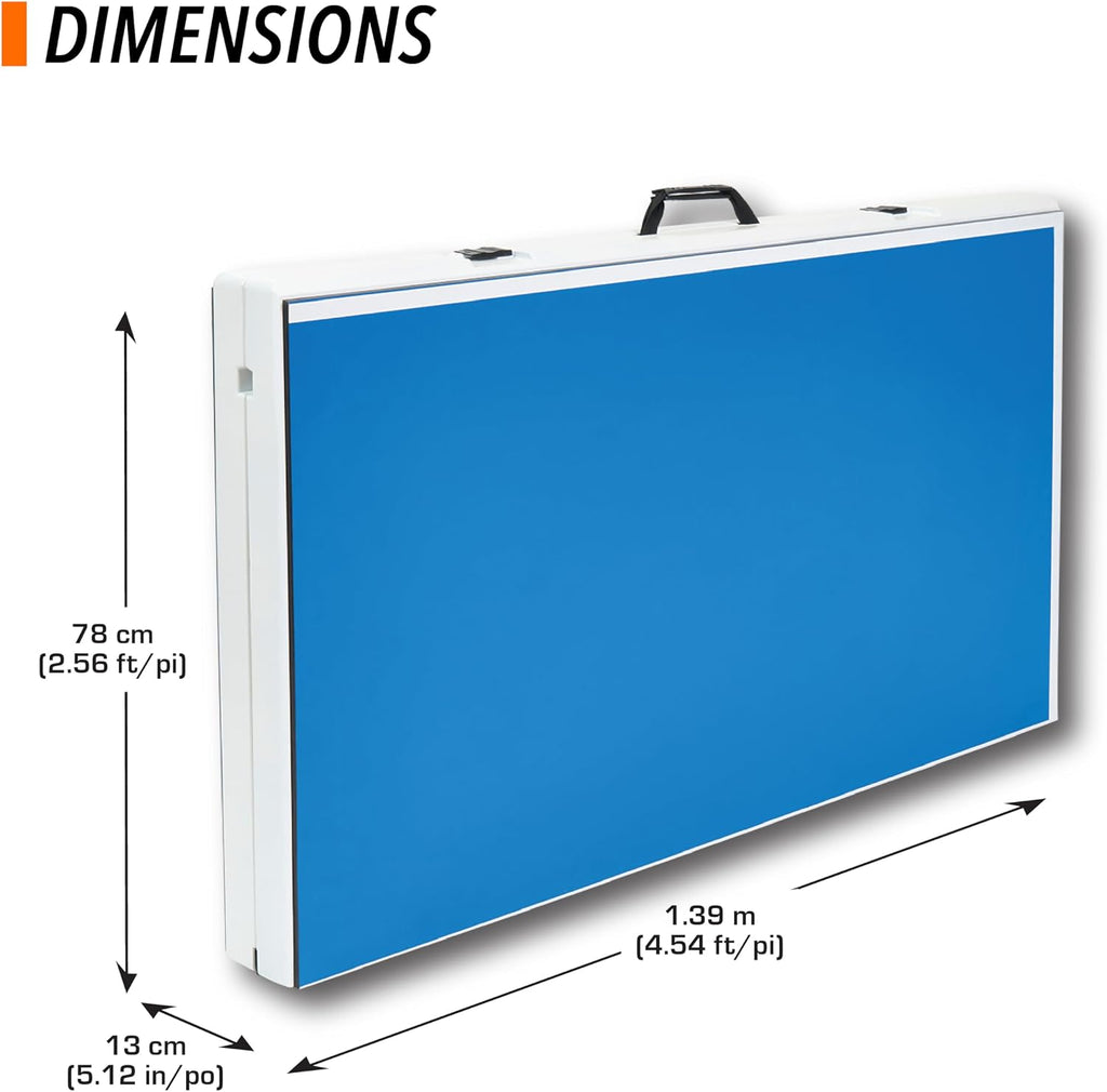 HEAD Full-Size Outdoor Ping Pong Table - 9ft x 5ft - Complete Table Tennis Set with Two Paddles & Three Balls - All-Weather Composite Surface for Outdoor Games - Quick Pop-Up Setup & Ping Pong Paddles